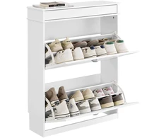 Batai spintelė, SoBuy FSR78-L-W, 75x24x96 cm, Balta