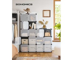 Songmics Lentynų sistemos rinkinys iš 16 kubelių