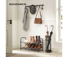 Songmics 2 lygių metalinė batų lentyna
