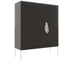 Batų spintelė, Skandica MERLIN, 100x35 cm, juoda