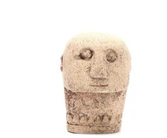 Bazaar Akmens skulptūra, Sumba, 0,1x0,1x0,09 m, gelsvasis akmuo