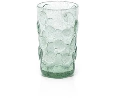 Bazaar Aukšta stiklinė The Frosted Dot 8x8x13.5 cm Aqua, perdirbtas stiklas