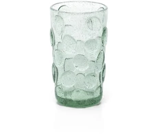 Bazaar Aukšta stiklinė The Frosted Dot 8x8x13.5 cm Aqua, perdirbtas stiklas