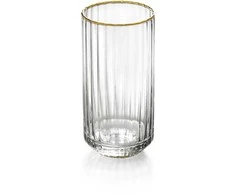 Bazaar Aukštas stiklinis taurė The Golden Sip 6,7x6,7x14 cm auksinė, perdirbtas stiklas