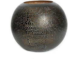 Bazaar Dekoratyvinis rutulys, 30x30x23 cm, juodai auksinis, žalvaris
