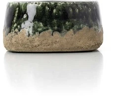 Bazaar Dubens formos vazonas 16.5x16.5x8 cm žalias akmens keramika
