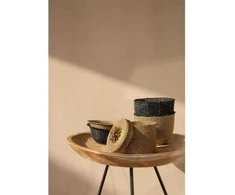 Bazaar Dubuo, Apmuštas dubuo mažas, 13x13x7 cm, Juodas