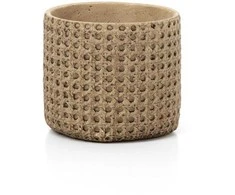 Bazaar Gėlių vazonas RattanRock 16,5x16,5x15 cm natūralios spalvos betonas
