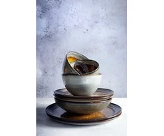 Bazaar Grūdų dubuo Comporta 12,5x12,5x6 cm įvairių spalvų akmens keramika