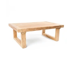 Bazaar Kavos staliukas, perdirbtas tėkevmedis, 0,7x1,1x0,4 m, natūralus
