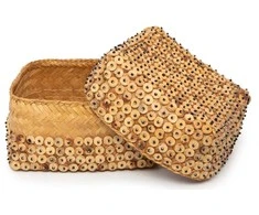 Bazaar Krepšys 20x20x13 cm Rudas Bambukas