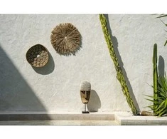 Bazaar Lėkštė, Caribe kriaušė, 0.06x0.42x0.42 m, Natūraliai baltos spalvos