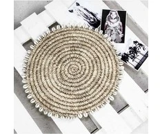 Bazaar Lėkštė lėkštutė, Raffia kriaušė, 0,38x0,38 m, Natūrali