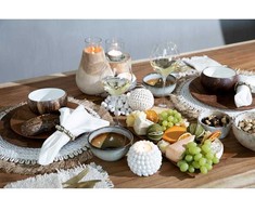 Bazaar Lėkštė, Medinis Šaknies Apvalus Lėkštė, 0,3x0,3 m, Ruda