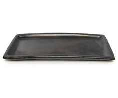 Bazaar Lėkštė, Sudegintas Sushi, 17x36 cm, Juoda