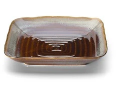 Bazaar Lėkštė, The Smoked Horizon, 21x21x4.3 cm, ruda pilka, keramika