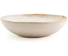 Bazaar Makaronų lėkštė 22x22x4,5 cm balta akmens keramika