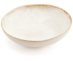 Bazaar Makaronų lėkštė 22x22x4,5 cm balta akmens keramika