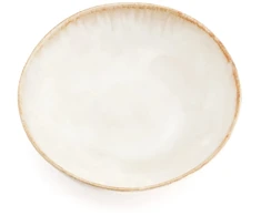 Bazaar Makaronų lėkštė 22x22x4,5 cm balta akmens keramika