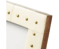 Bazaar Nuotraukų rėmelis 17,3x12,3x1,3 cm kreminis, buivolo kaulas