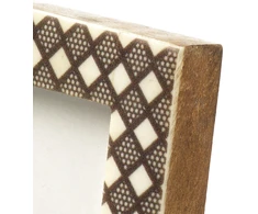 Bazaar Nuotraukų rėmelis, 8.75x6.25x1.25 cm, baltas, derva