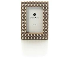 Bazaar Nuotraukų rėmelis, 8.75x6.25x1.25 cm, baltas, derva
