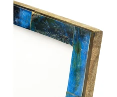 Bazaar Nuotraukų rėmelis, The Azure Patchwork Frame, 20x15x1.3 cm, turkio spalvos