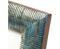 Bazaar Nuotraukų rėmelis The Ocean Ripple 17,5x17,5x1,5 cm turkio spalvos, kaulas