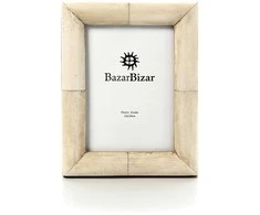 Bazaar Nuotraukų rėmelis, The Wabi Bone Frame, 22.3x17.3x2.5 cm, kreminė