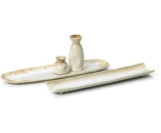 Bazaar Ovalus padėklas, 40.8x2.2x11.5 cm, balta, keramika