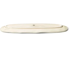 Bazaar Ovalus padėklas, 40.8x2.2x11.5 cm, balta, keramika