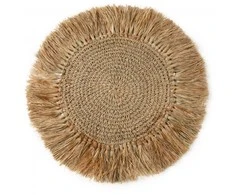 Bazaar Padėklas, nerti rafija, 0,45x0,45 m, Natūralus