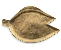 Bazaar Padėklas, The Dori M, 10.5x16.5x1 cm, Auksinė, Žalvaris