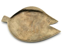 Bazaar Padėklas, The Dori Tray - L, 12x18x1 cm, auksinis, žalvaris