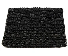 Bazaar Padėkliukas 11x11x1 cm Juodi Karoliukai