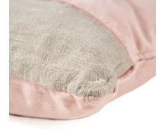 Bazaar Pagalvėlės užvalkalas 30x50 cm rožinis lininis veliūras
