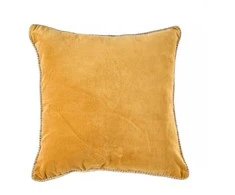 Bazaar Pagalvėlės užvalkalas 50x50x2 cm garstyčių spalvos veliūras