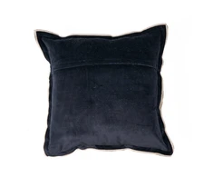 Bazaar Pagalvėlės užvalkalas 50x50x2 cm juodas lininis veliūras