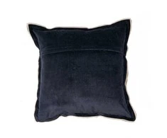 Bazaar Pagalvėlės užvalkalas 50x50x2 cm juodas lininis veliūras