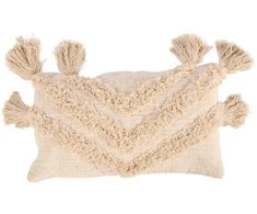 Bazaar Pagalvėlės užvalkalas 60x35x2 cm kreminės spalvos medvilnė