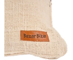 Bazaar Pagalvėlės užvalkalas 70x50x2 cm kreminės spalvos medvilnė