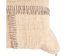 Bazaar Pagalvėlės užvalkalas 70x50x2 cm kreminės spalvos medvilnė