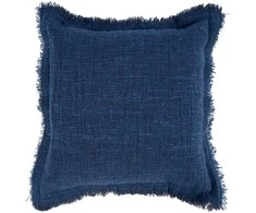 Bazaar Pagalvėlės užvalkalas Azure Fringe, 50x50x2 cm, mėlynas, medvilnė-linas