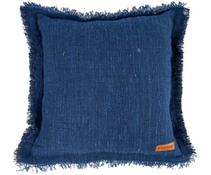 Bazaar Pagalvėlės užvalkalas Azure Fringe, 50x50x2 cm, mėlynas, medvilnė-linas