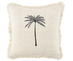 Bazaar Pagalvėlės užvalkalas, Gili Palm, 50x50 cm, juodas