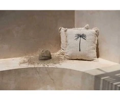 Bazaar Pagalvėlės užvalkalas, Gili Palm, 50x50 cm, juodas