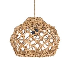 Bazaar Pakabinamas šviestuvas, Banara, 35x35x27 cm, natūralus, bananų lapas