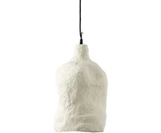 Bazaar Pakabinamas šviestuvas, Moloko, 28x28x46 cm, balta, popieriaus masė