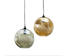 Bazaar Pakabinamas šviestuvas, The Bubbella Pendant, 29x29x33 cm, žalia, perdirbtas stiklas