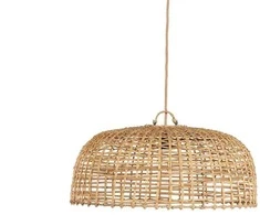 Bazaar Pakabinamas šviestuvas, The Cloche, 60x60x27 cm, natūralus, rotangas